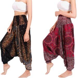 EUC Harem Pant / Jumpsuit 100% Viscose Size Small